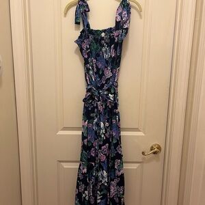 Navy floral J.Crew sundress size large